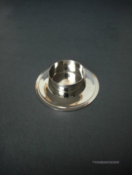 Metalleuchter poliert silber - für Kerze 50mm