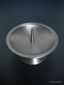 Metalleuchter gebürstet groß