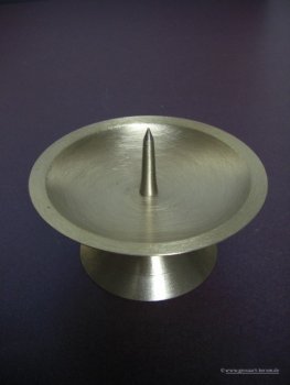 Metalleuchter gebürstet groß