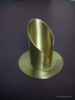 Leuchter Metall matt für Kerze 40mm