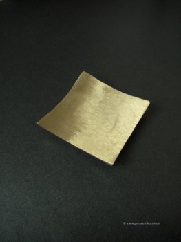 Viereck Teller gold matt