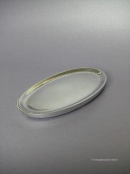 Kerzenteller, "Oval"groß silber