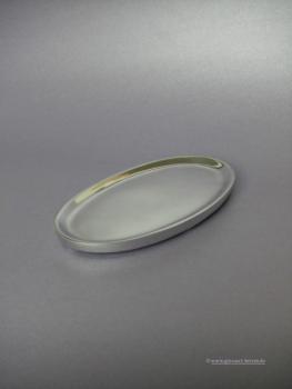 Kerzenteller, "Oval"groß silber