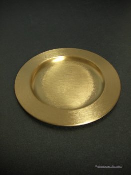 Messingteller groß matt