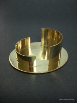 Messingleuchter für ovale Kerze