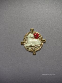 Verzierwachs "Lamm, Buch und Kreuz"