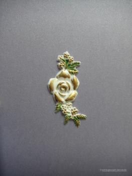 Verzierwachs, Wachsmotiv, Blütenarrangement Rose