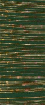 Wachsplatte grün irisierend mit Goldfäden