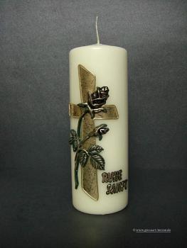 Trauerkerze  "RUHE SANFT"
