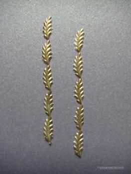 Verzierwachs, Wachsmotiv, kleines Blatt 10er Set