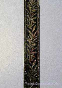 Wachsborte Olivenzweig  schwarz / gold