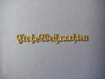 Schrift Frohe Weihnachten