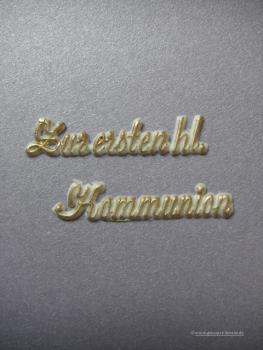 Schrift  "Zur ersten hl. Kommunion"