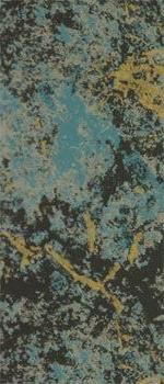 Wachsplatte schwarz-blau-gold marmoriert