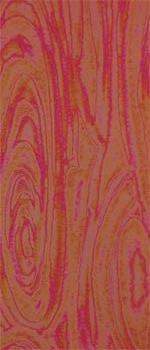 Wachsplatte orange irisierend