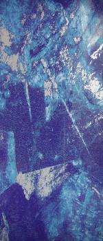 Wachsplatte blau-türkis marmoriert