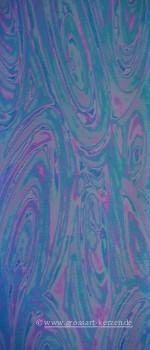 Wachsplatte blau irisierend