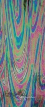 Wachsplatte blaugrün irisierend