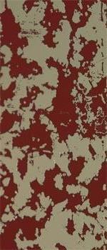 Wachsplatte rot-silber geprägt