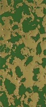 Wachsplatte grün-gold geprägt