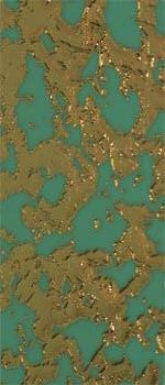 Wachsplatte mint-gold geprägt