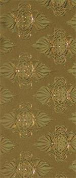 Wachsplatte Ornamente gold geprägt