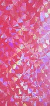 Wachsplatte fuchsia diamanteffekt