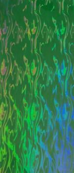 Wachsplatte grün irisierend