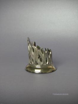 Flamme - Kerzenleuchter silber  für Kerze 40mm