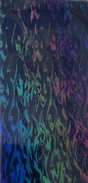 Wachsplatte ultramarine irisierend