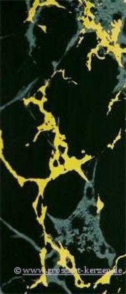 Wachsplatte schwarz blau gold