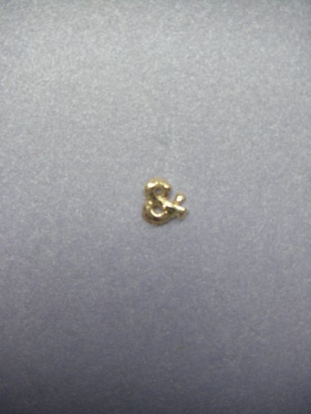 Verzierwachs Zeichen"&" hochglanz