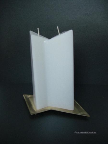 Kerzenrohling Sonderform " Doppel-3-Kant "