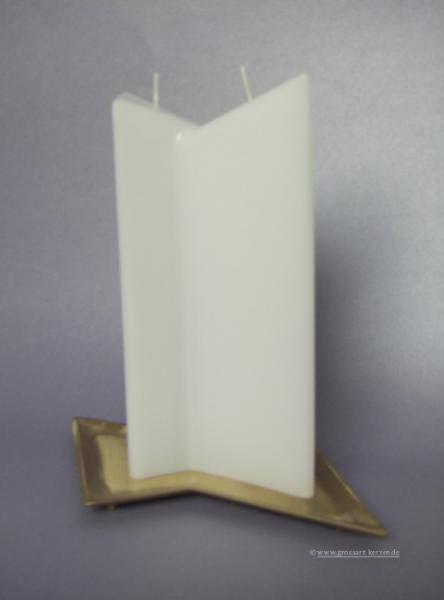 Kerzenrohling Sonderform " Doppel-3-Kant "