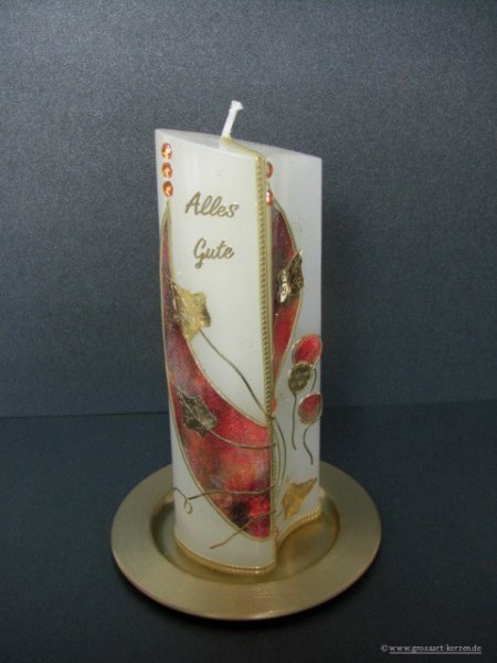 Geburtstagskerze / Jubiläumskerze "Seraphin"
