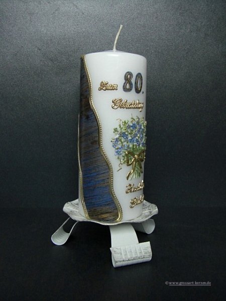 Geburtstagskerze "Zum 80. Geburtstag"