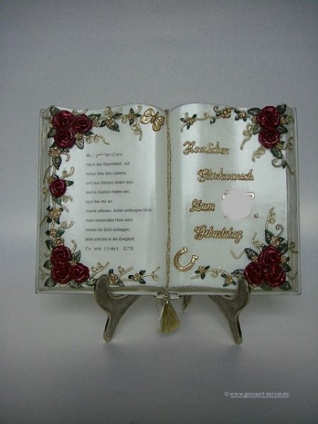 Wachsbuch  "Zum 40." Geburtstag