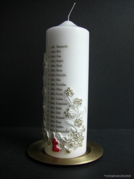 Hochzeitskerze "Zum Hochzeitstag"