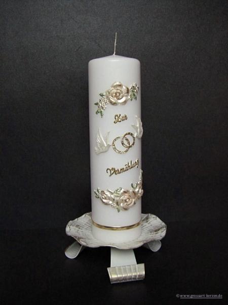 Hochzeitskerze "ja, ich will"