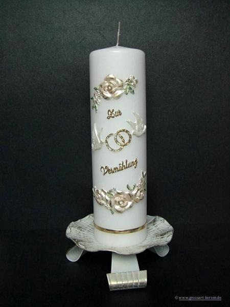 Hochzeitskerze "ja, ich will"