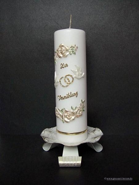 Hochzeitskerze "ja, ich will"
