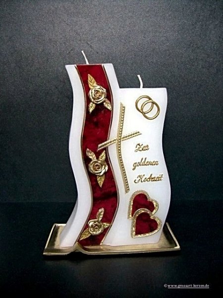 Hochzeitskerze "wahre Liebe"