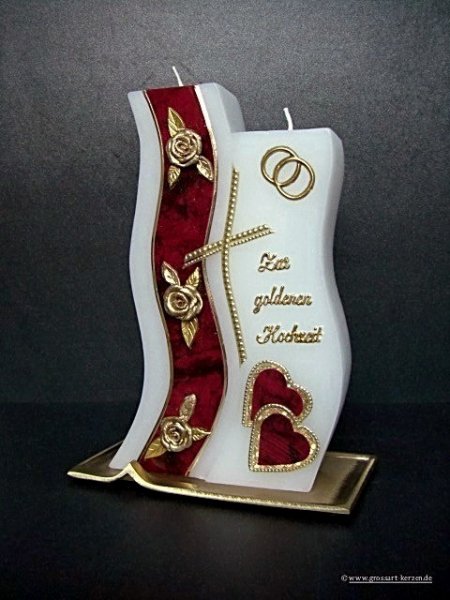 Hochzeitskerze "wahre Liebe"