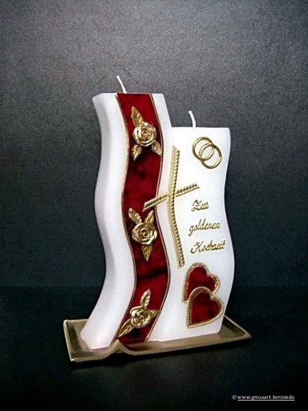 Hochzeitskerze "wahre Liebe"