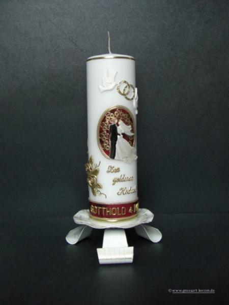 Hochzeitskerze "Zur goldenen Hochzeit"