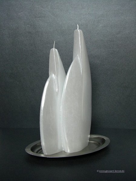 Hochzeitskerze - Fotokerze "Zur silbernen Hochzeit"