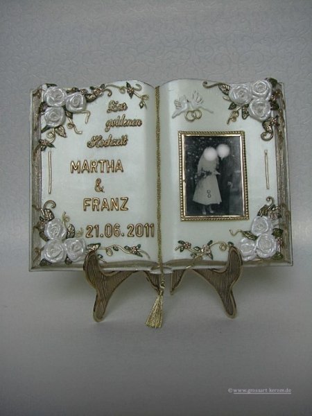 Wachsbuch "Zur goldenen Hochzeit"