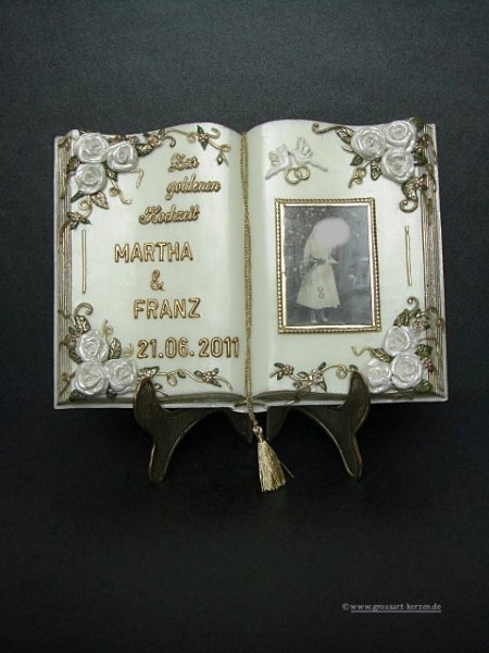 Wachsbuch "Zur goldenen Hochzeit"