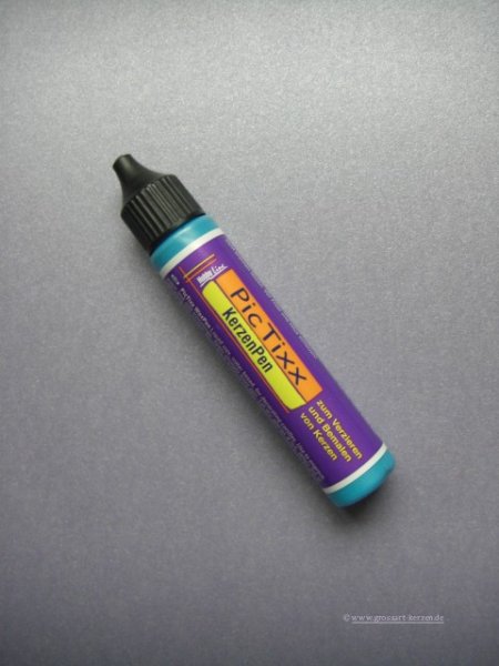 Kerzen-Pen / Wachs-Pen "Blau-Metallic"