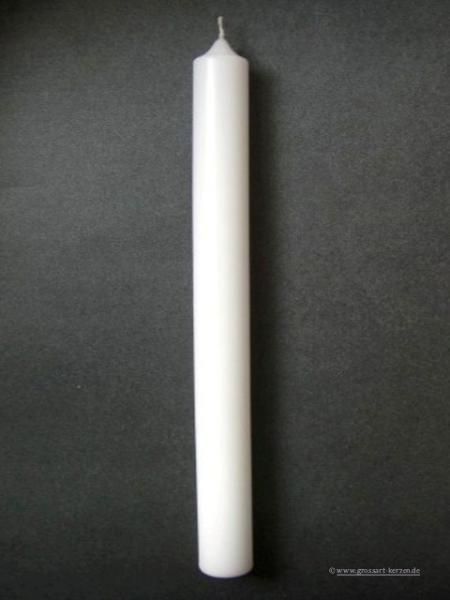 Kerzenrohling Kommunionkerze weiss 400x40 mm